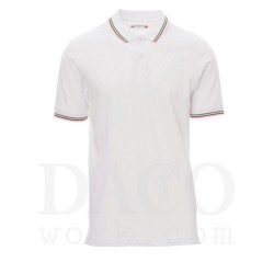 Payper 000058-0021 Polo ITALIA MC Uomo Bianco