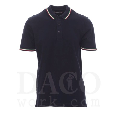 Payper 000058-0021 Polo ITALIA MC Uomo Blu