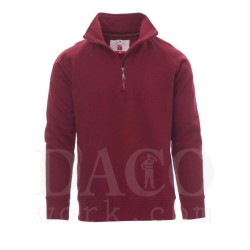 Payper 000001-0001 Felpa Mezza Zip MIAMI Uomo Granata