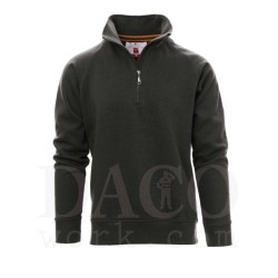 Payper 000001-0001 Felpa Mezza Zip MIAMI Uomo Grigio Antracite