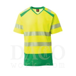Payper S00538-P118 T-Shirt Alta Visibilità WAY Uomo GialloFluo-Verde