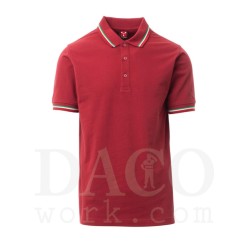 Payper 000058-0021 Payper Polo ITALIA MC Uomo Granata